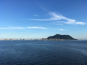 函館山と函館港